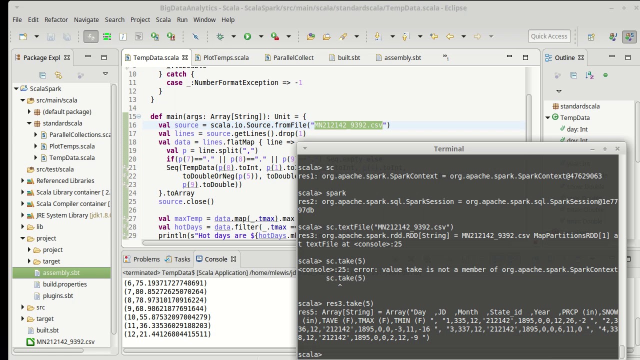 spark scala create or replace temp view