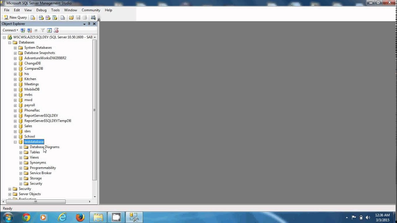 How to Create MS SQL Database Using SQL Server Management Studio – For ...