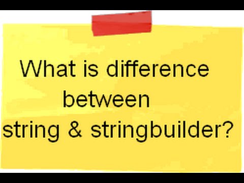 Difference Between String And Stringbuilder In C – EJLPV
