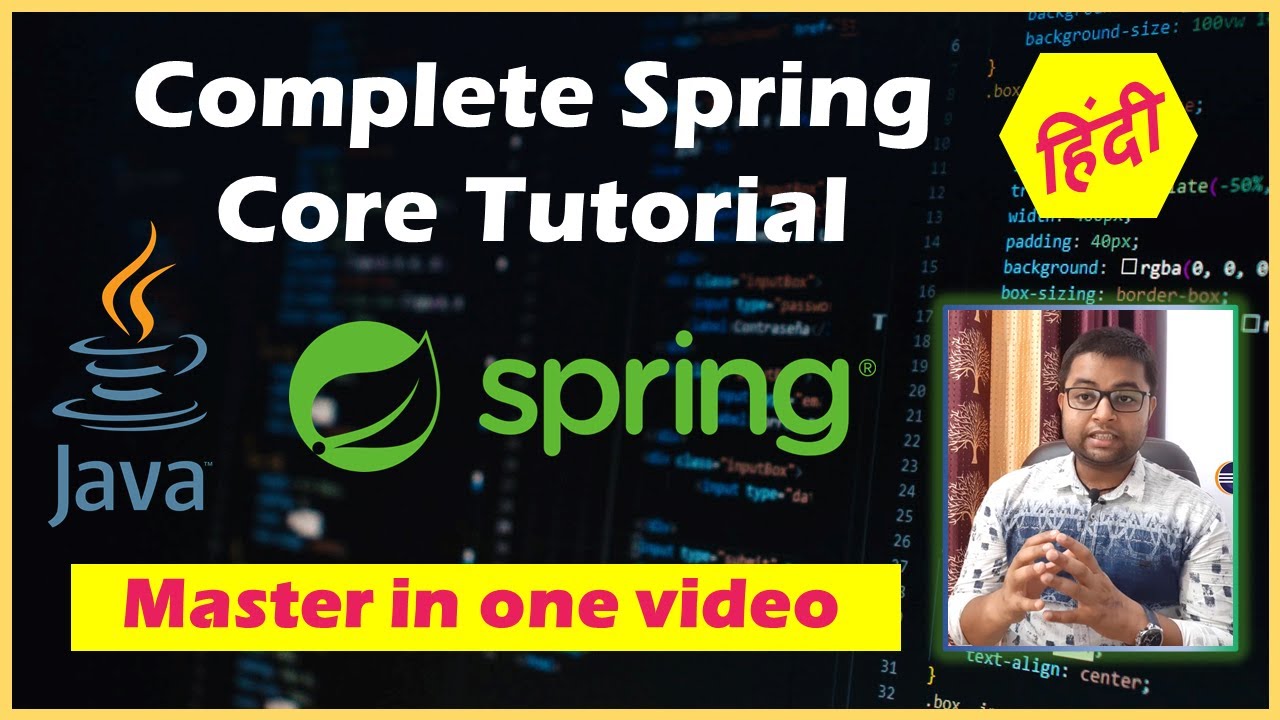 🔥 🔥spring Core Tutorial In One Video🔥 🔥 Learn Spring Core Step By